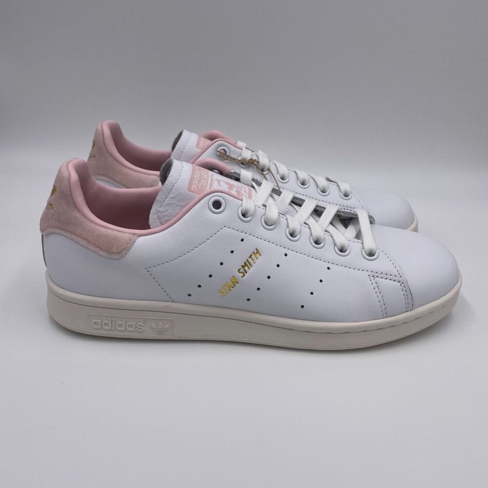 adidas Stan Smith White / Pink Womens Shoes